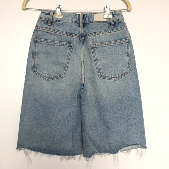 Women's Light Blue Denim Shorts - Picture 6 of 13